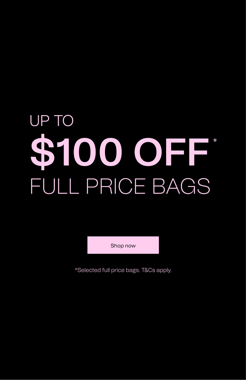 Up to $100 off selected FP bags