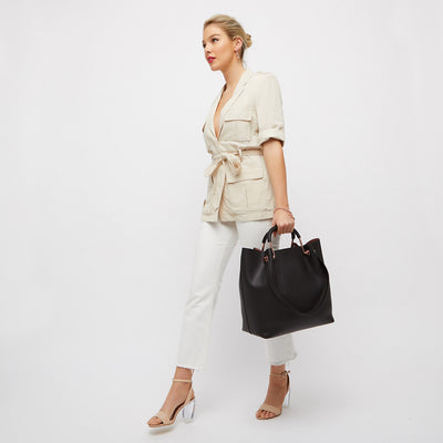 Flip Side Tote - Black Rose Gold