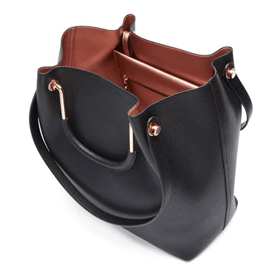 Flip Side Tote - Black Rose Gold