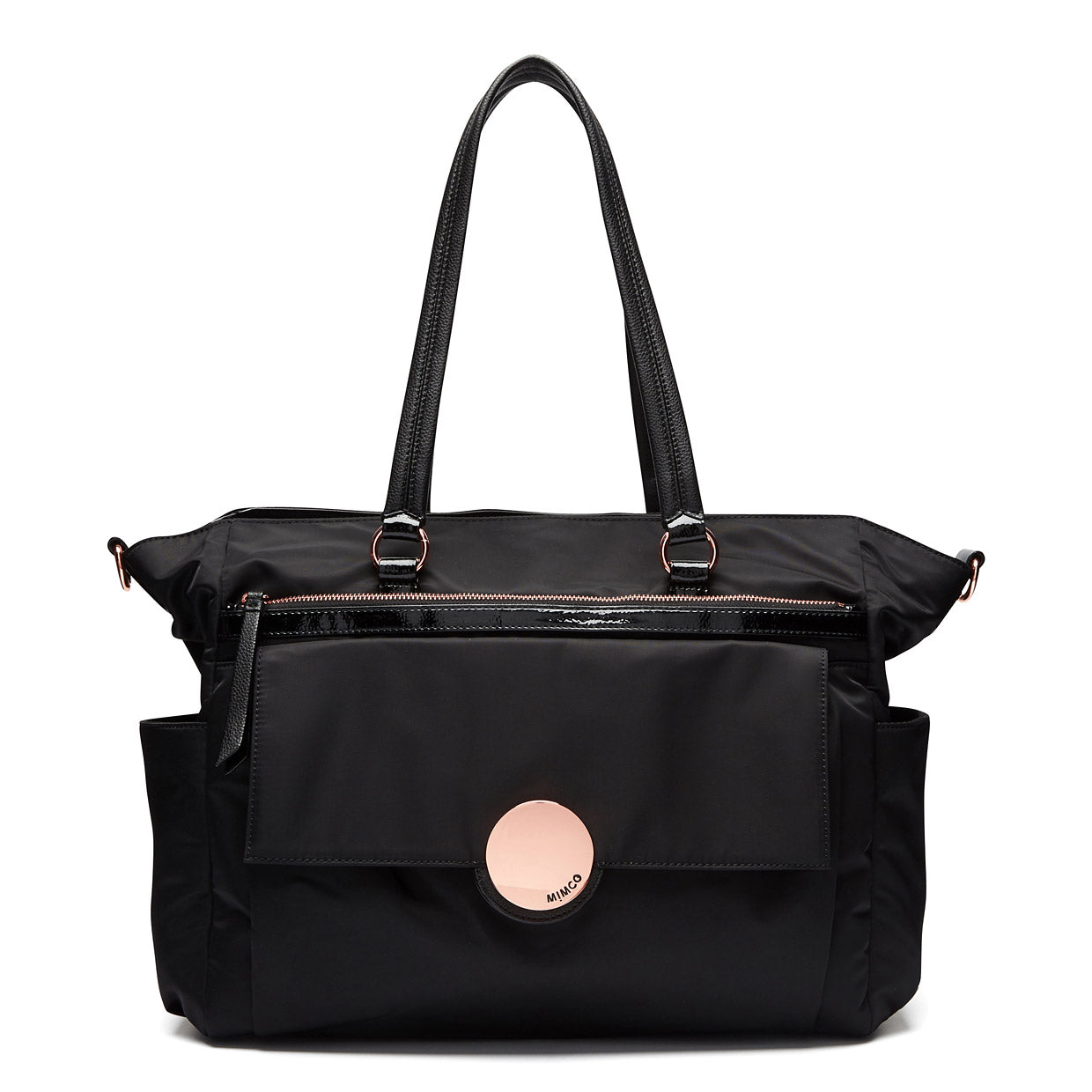 Waver Baby Bag - Black Rose Gold