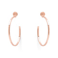 MEDIUM LUCID HOOP EARRINGS - Rose Gold