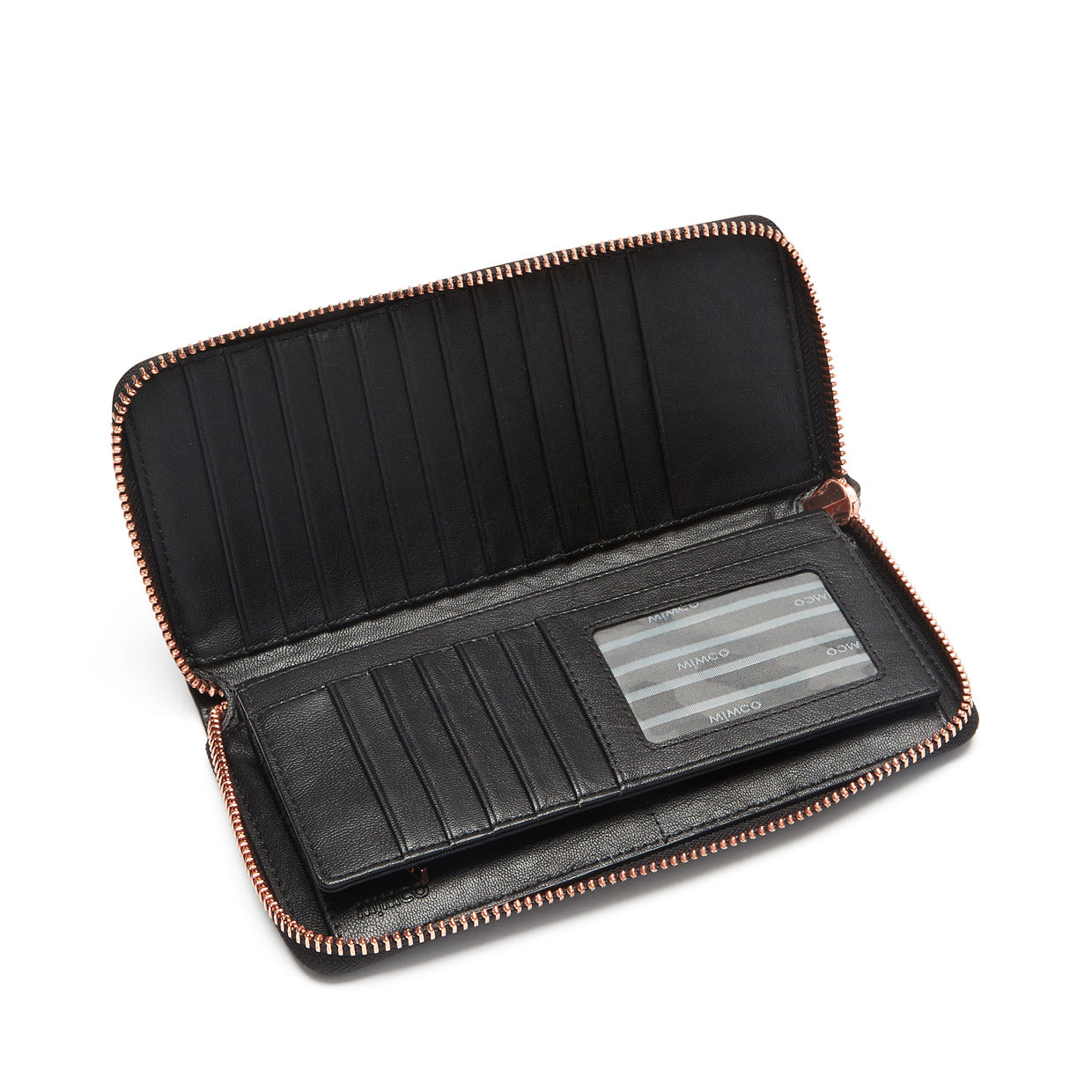 SENTIMENT EXTRA LARGE WALLET - Black Rose Gold