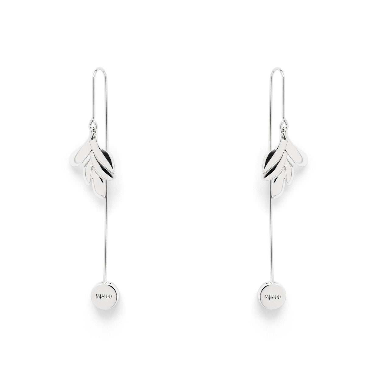 BLOOM HOOK EARRINGS - Silver