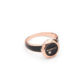 FACET RING - Black Rose Gold