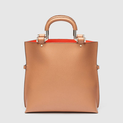 FLIP SIDE MINI TOTE BAG - Caramel