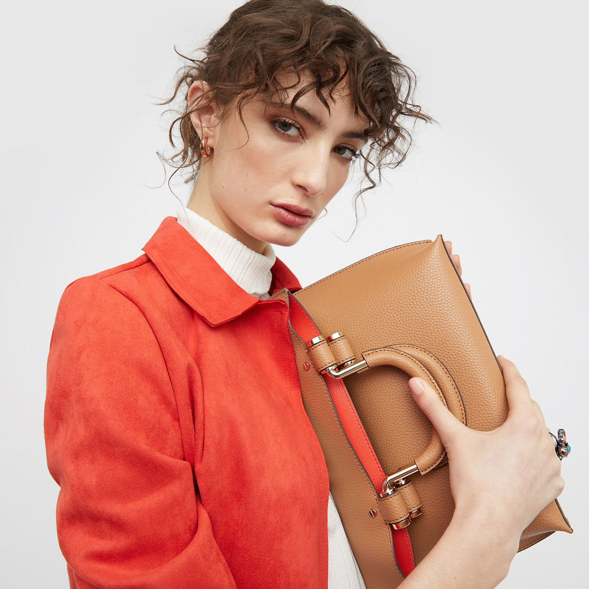 FLIP SIDE MINI TOTE BAG - Caramel