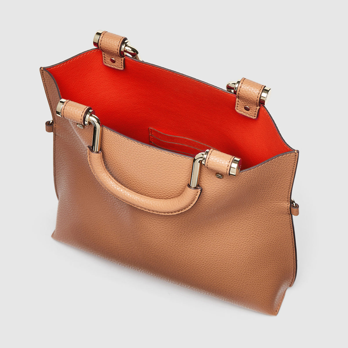 FLIP SIDE MINI TOTE BAG - Caramel