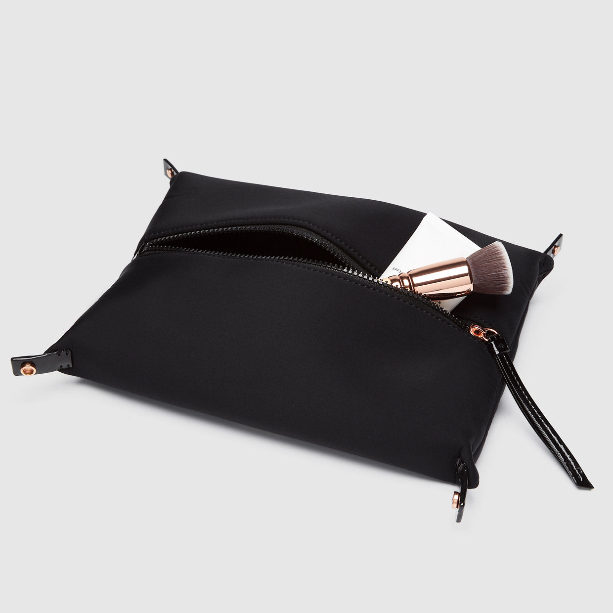 SONIC LARGE COSMETIC CASE - Black Rose Gold