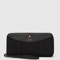 VISTA LARGE WALLET - Black Rose Gold