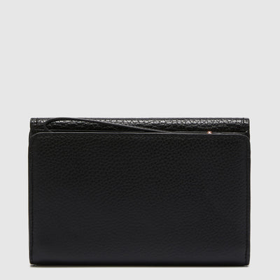 TURNLOCK EXTRA LARGE WALLET - Black Gunmetal