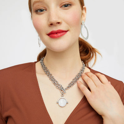 Flipside Pendant - Pearl