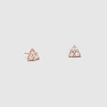 TRISTONE STUD - Rose Gold