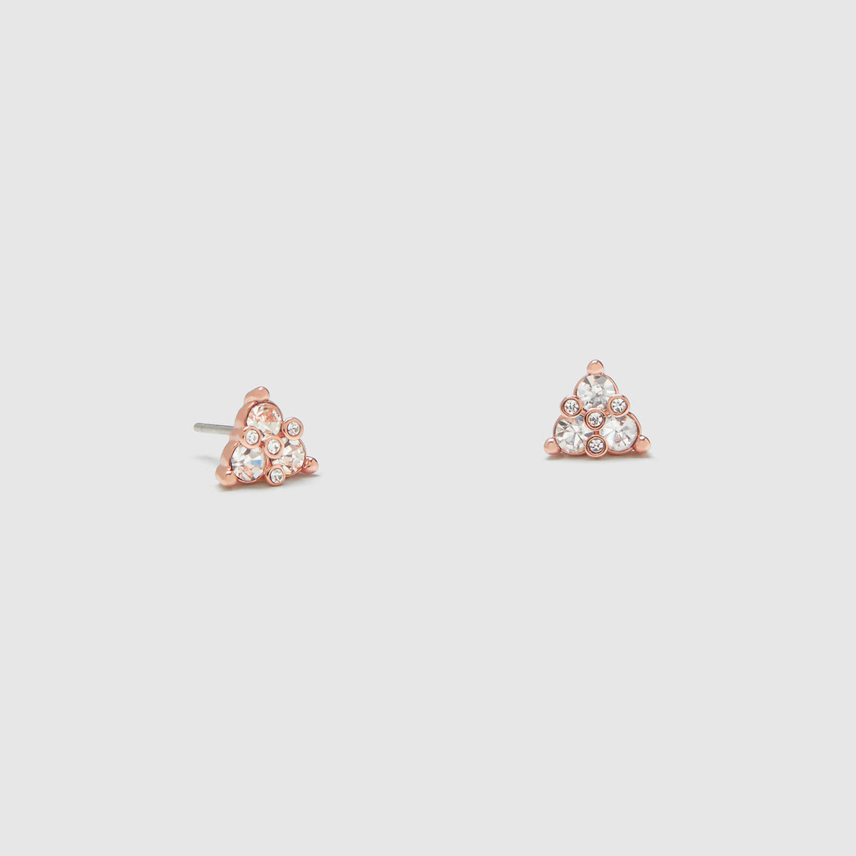 TRISTONE STUD - Rose Gold
