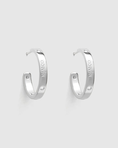 Lucent Hoop Earrings - Silver