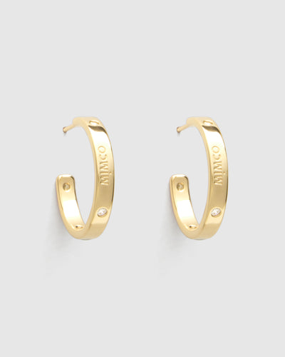 Lucent Hoop Earrings - Gold