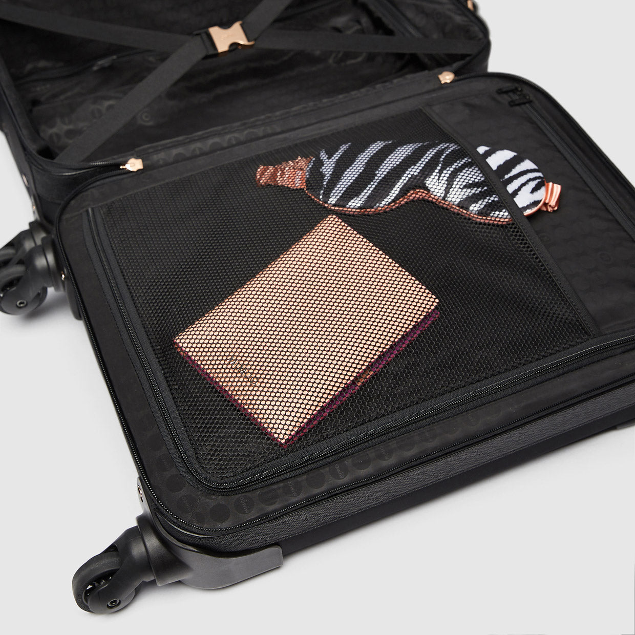VISTA SUITCASE - Black Rose Gold