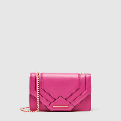 TRINITY CLUTCH BAG - Raspberry