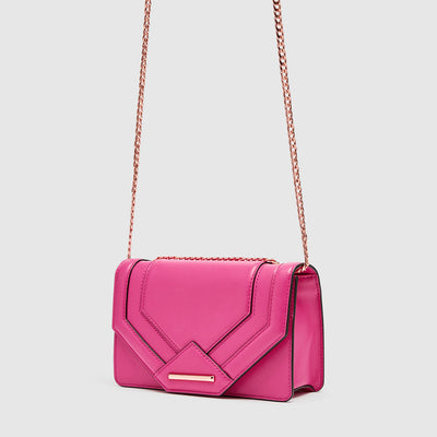 TRINITY CLUTCH BAG - Raspberry