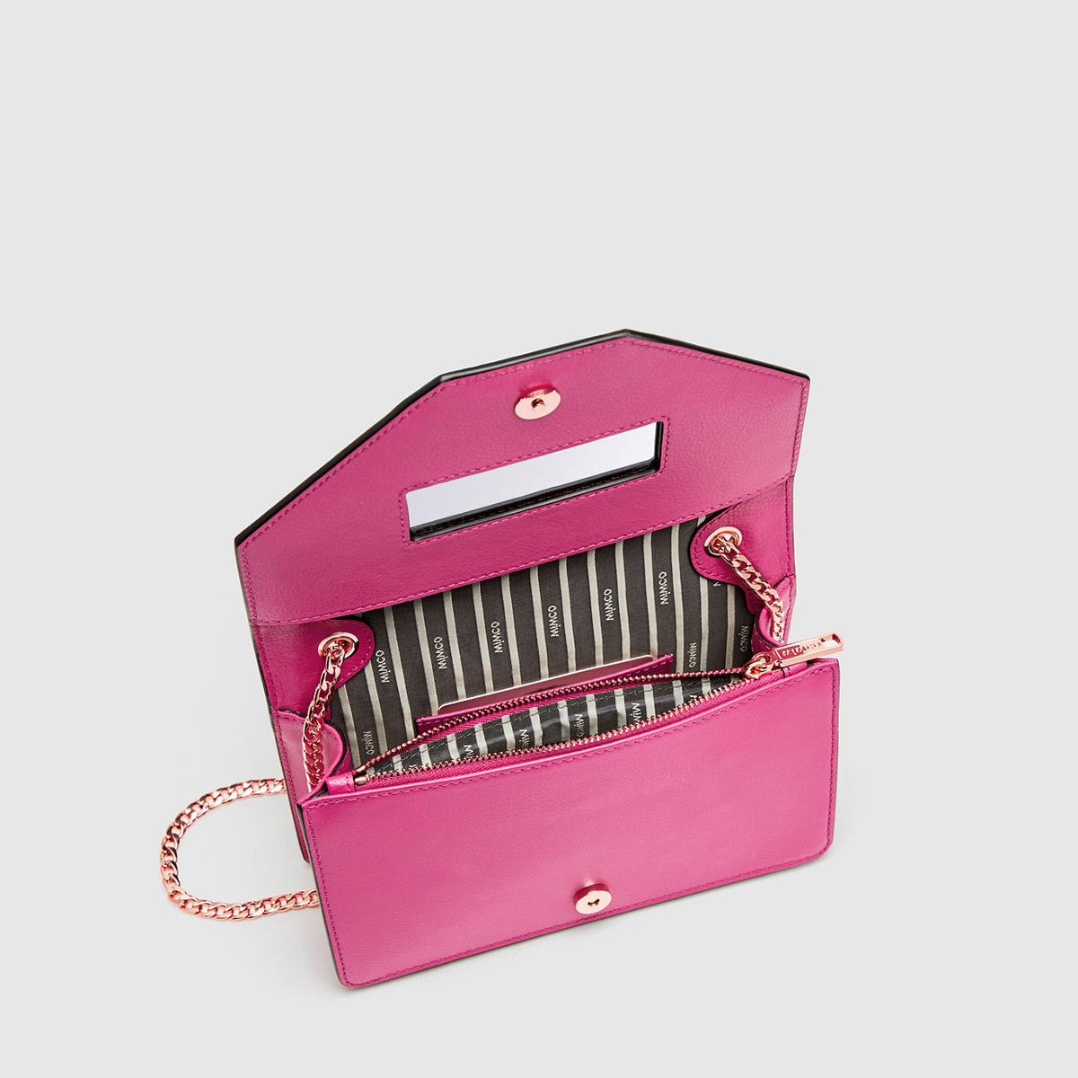 TRINITY CLUTCH BAG - Raspberry