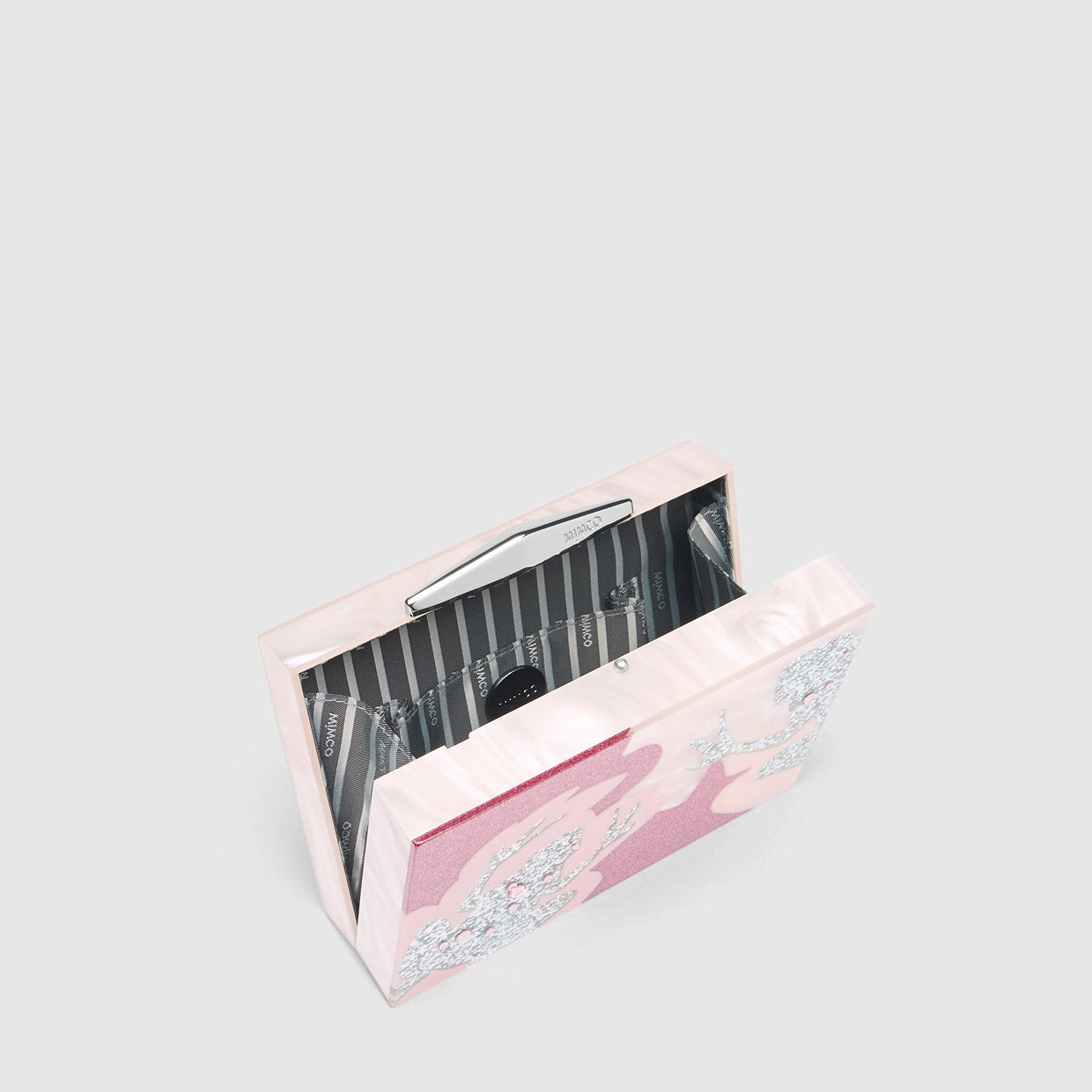 AZUREUS HARDCASE EVENING CLUTCH BAG - Raspberry