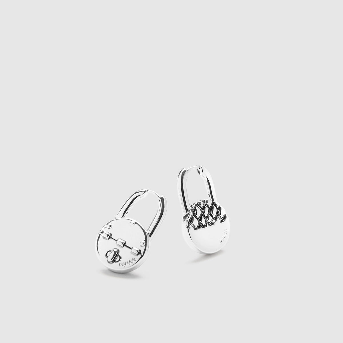 LOVELOCK HOOP EARRINGS - Silver
