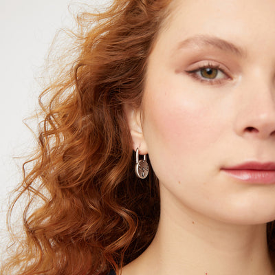 LOVELOCK HOOP EARRINGS - Silver
