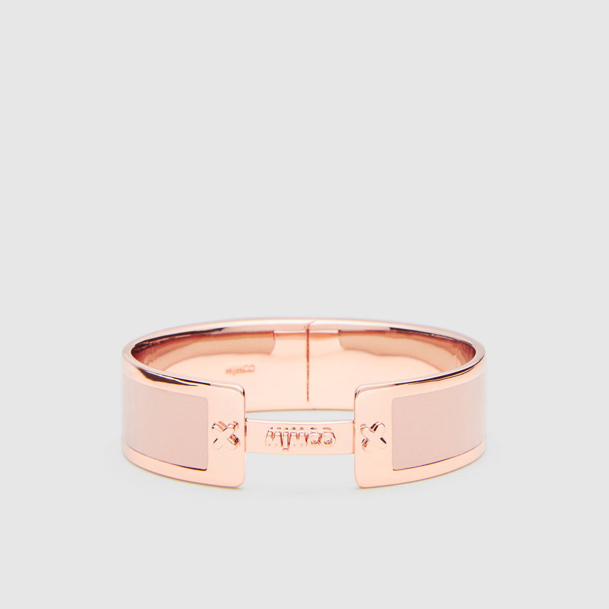STATIC WIDE HINGED BANGLE - Porcelain