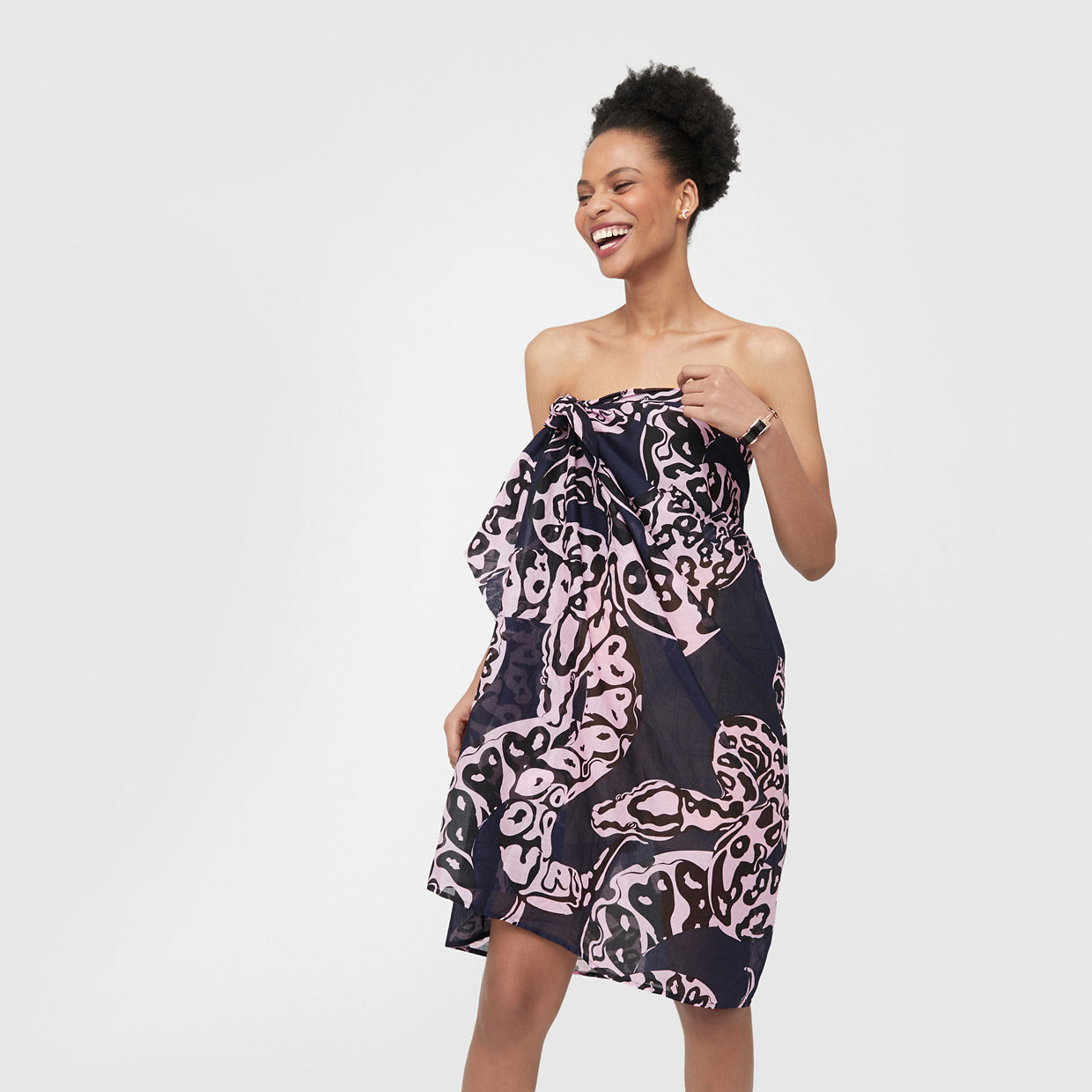 SERPENTINE PAREO SARONG - Eclipse Navy