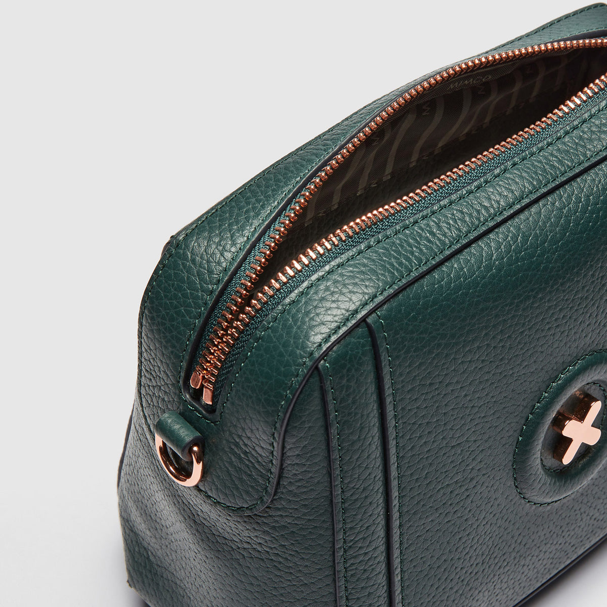 LEATHER FANTASY CROSS BODY BAG - Forte Green