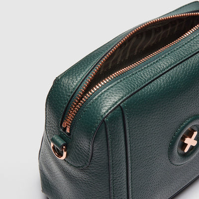 LEATHER FANTASY CROSS BODY BAG - Forte Green