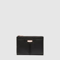 Everly Medium Pouch - Black Rose Gold