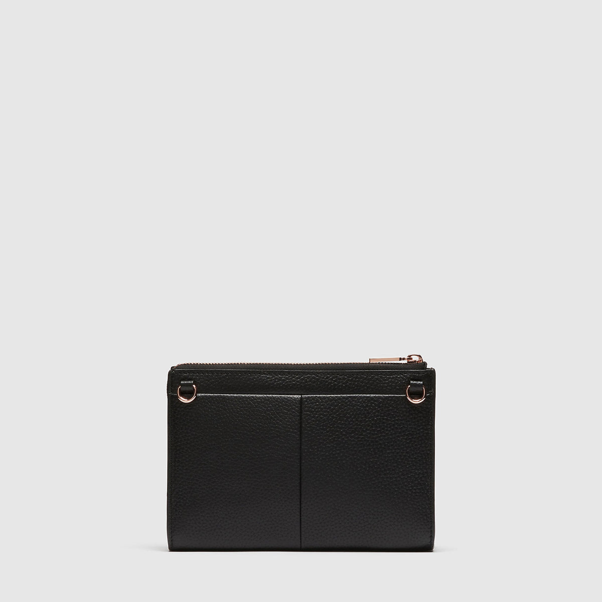 Everly Medium Pouch - Black Rose Gold
