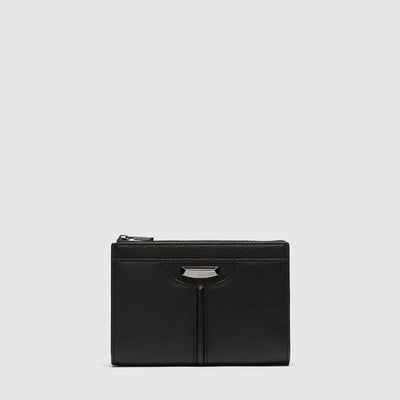 Everly Medium Pouch - Black Gunmetal