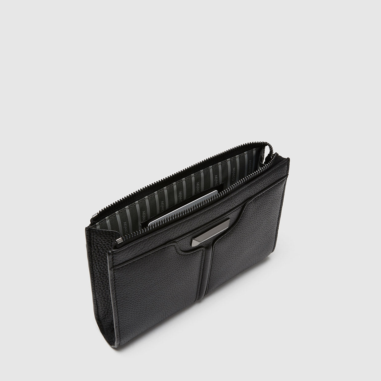 Everly Medium Pouch - Black Gunmetal