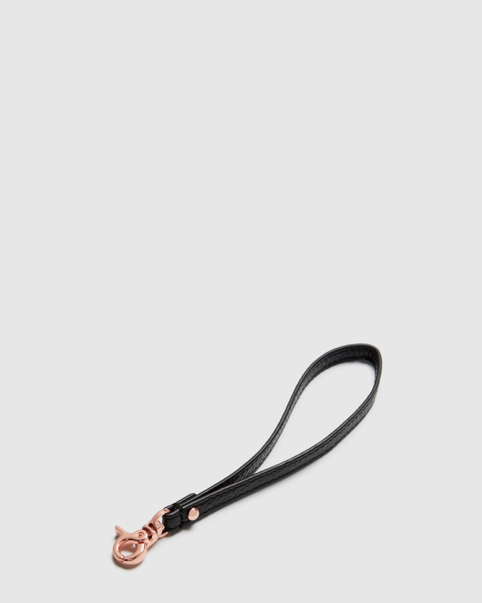 Link Wrist Strap - Black Rose Gold
