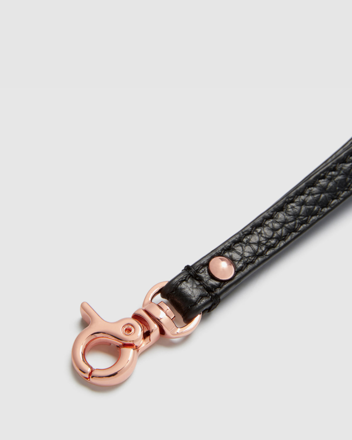 Link Wrist Strap - Black Rose Gold