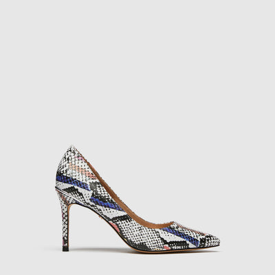 CARVE PUMP HEELS - Snake Print