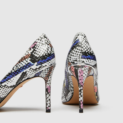 CARVE PUMP HEELS - Snake Print