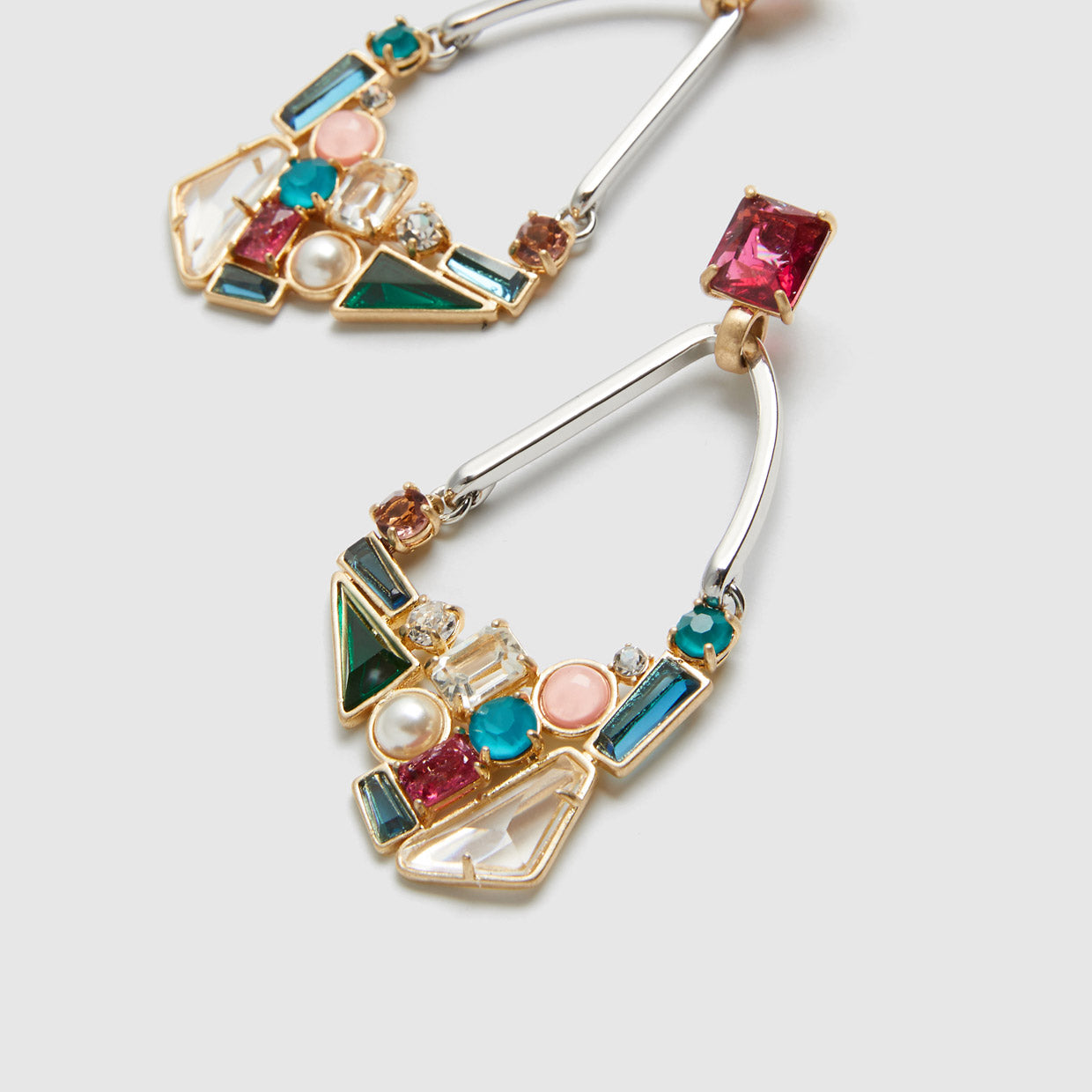 Art Groupie Drop Earrings - Multicolour