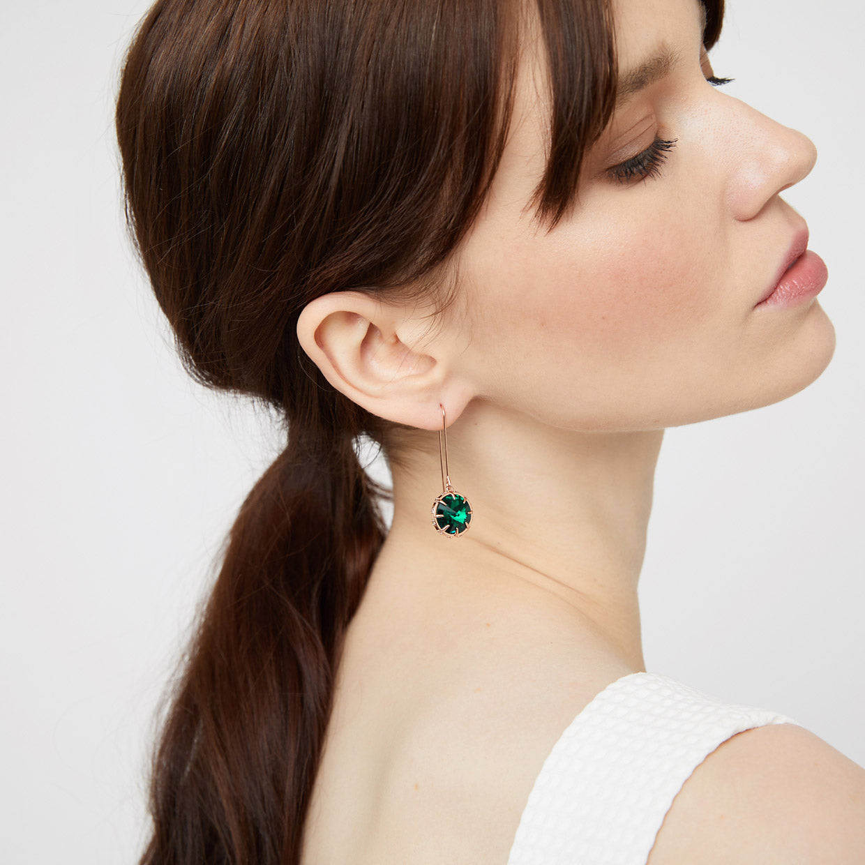 Mae Drop Earrings - Jadeite