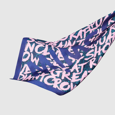 SCRIPT NECK SCARF - Lark