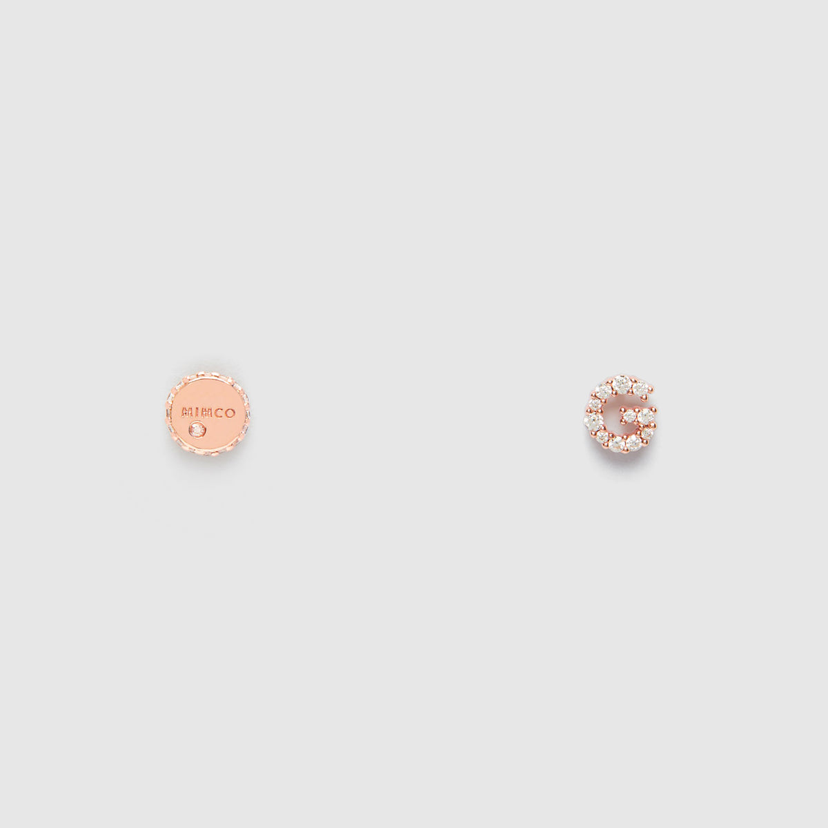 Typify Stud G Earrings - Rose Gold