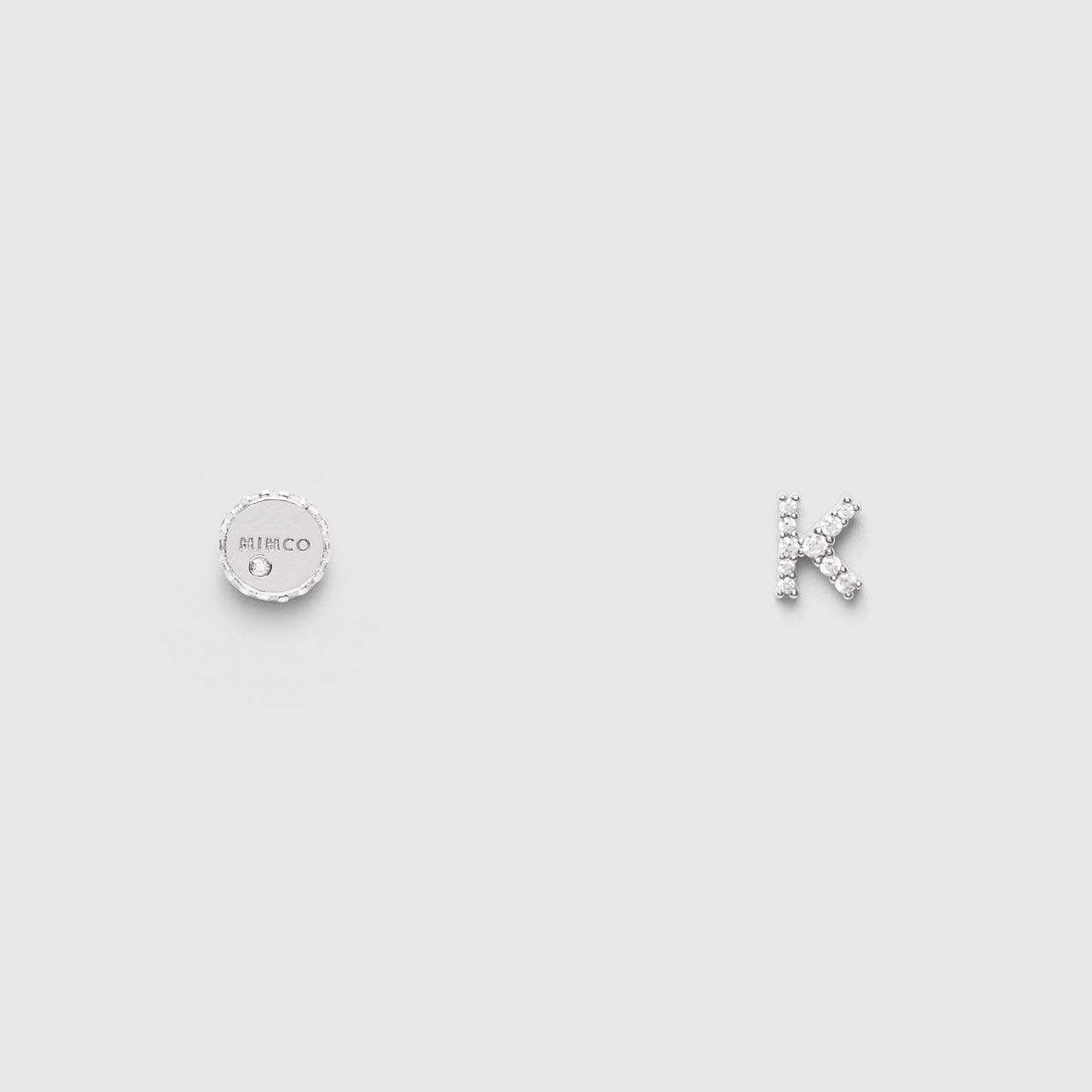 Typify Stud K Earrings - Silver