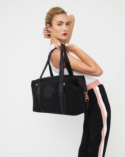 Serenity Gym Bag - Black Rose Gold