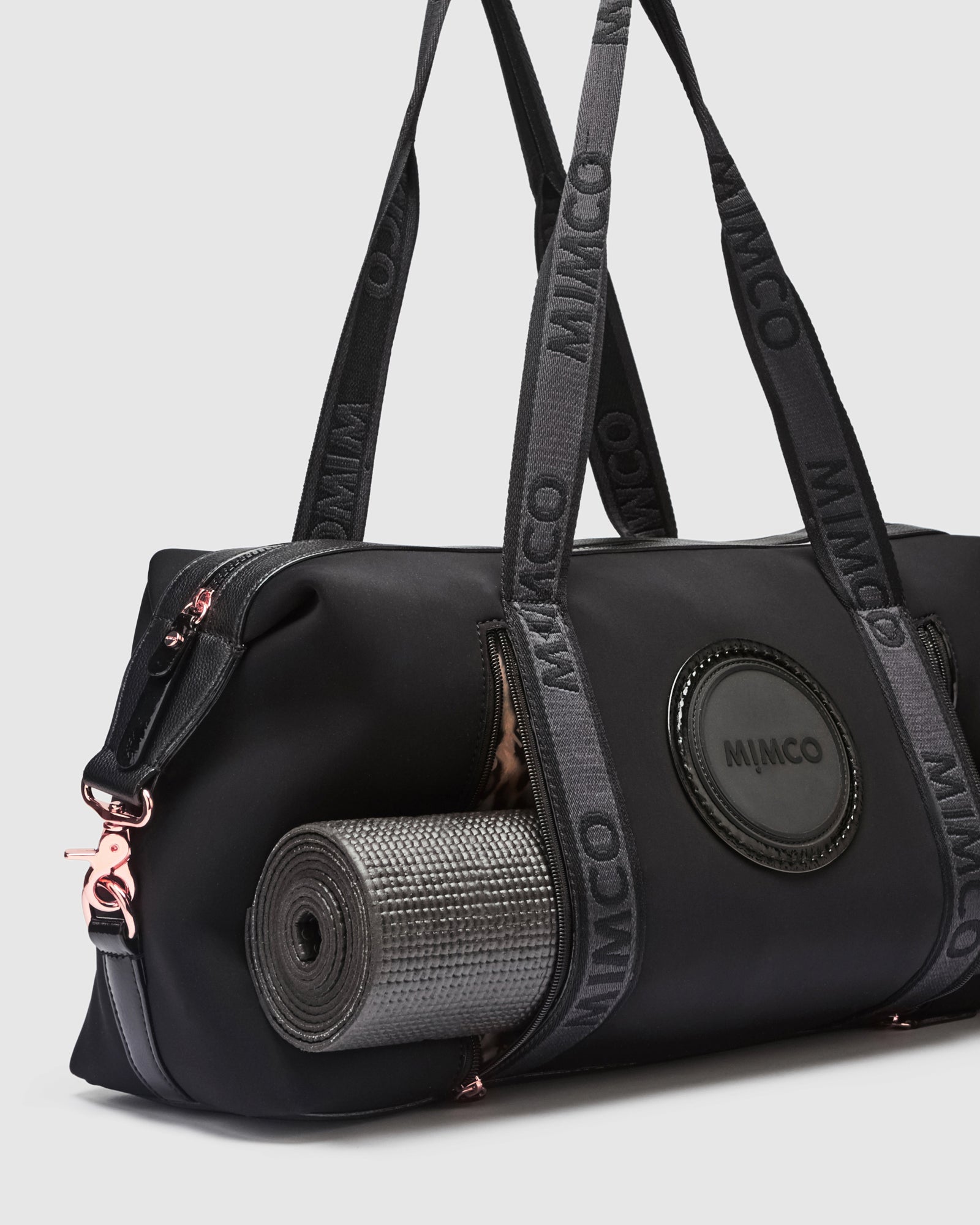 Serenity Gym Bag - Black Rose Gold