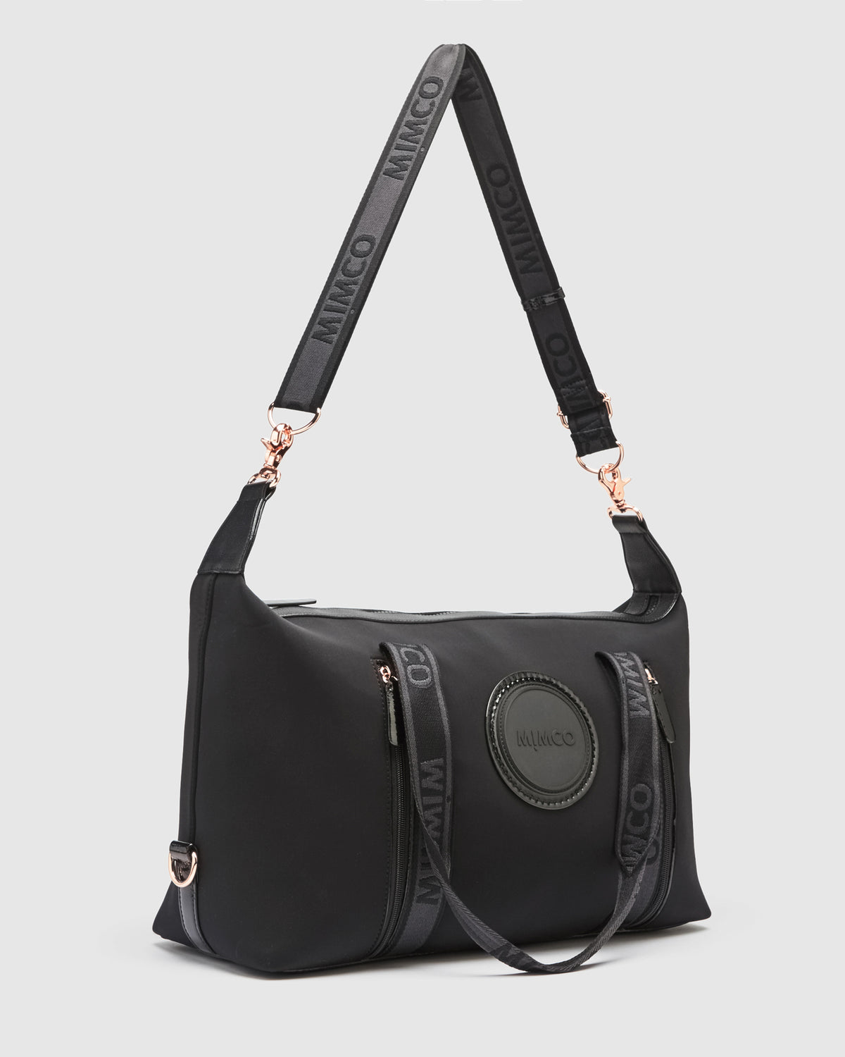Serenity Gym Bag - Black Rose Gold