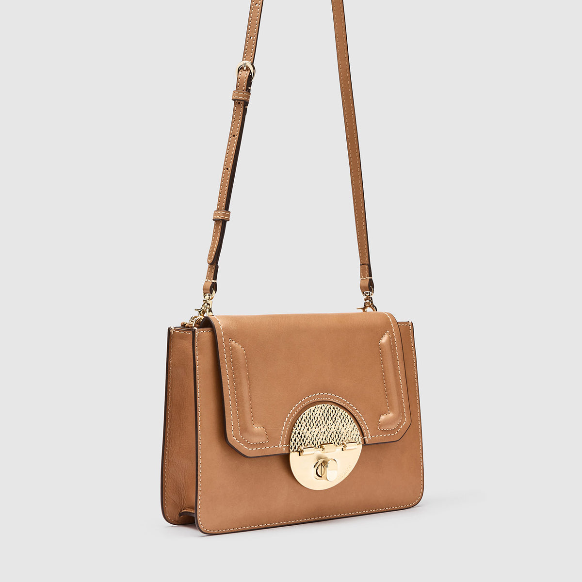 Turnlock Sling Bag - Caramel