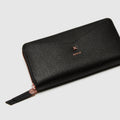 D-VINE LARGE WALLET - Black Rose Gold