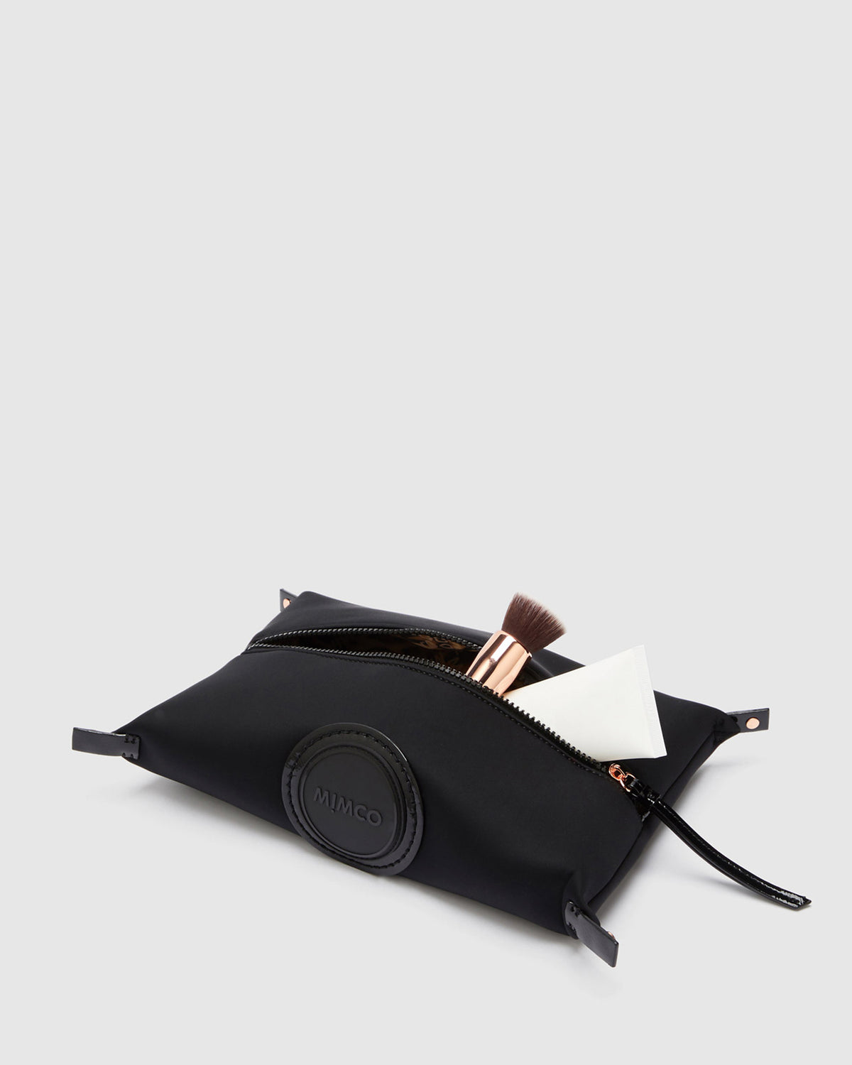 Serenity Large Cosmetic Bag - Black Rose Gold