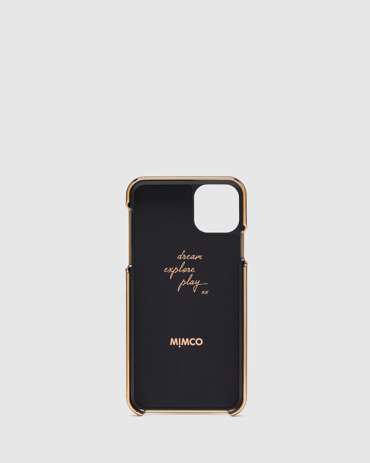 SUBLIME CARD HARD CASE FOR IPHONE 11 PRO MAX - Black Rose Gold